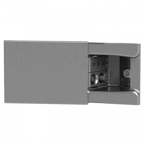 4Box Hide 3 Module Versenkbare Steckdose verschiebbar mit einer zweipoligen Steckdose und Tv/Sat-Steckdose grau Tekno 4B.02.008 4Box Hide 3 Module Versenkbare Steckdose verschiebbar mit einer zweipoligen Steckdose und Tv/Sat-Steckdose grau Tekno 4B.02.008