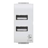 4Box Doppel-USB-Steckdose 2,4A für Bticino Livinglight weiß 4B.N.USB.24 4Box Doppel-USB-Steckdose 2,4A für Bticino Livinglight weiß 4B.N.USB.24