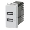 4Box Doppel-USB-Steckdose 2,4A für Bticino Livinglight grau 4B.NT.USB.24 4Box Doppel-USB-Steckdose 2,4A für Bticino Livinglight grau 4B.NT.USB.24