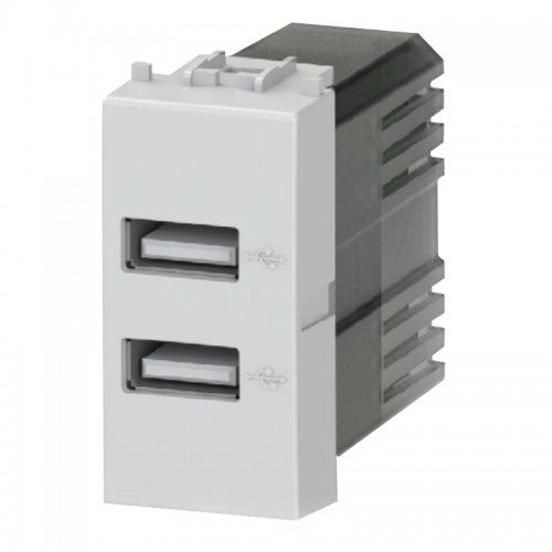 4Box Doppel-USB-Steckdose 2,4A für Bticino Livinglight grau 4B.NT.USB.24 4Box Doppel-USB-Steckdose 2,4A für Bticino Livinglight grau 4B.NT.USB.24
