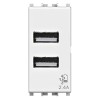 4Box Doppel-USB-Steckdose 2,4A für Vimar Arke weiß 4B.V19B.USB.24 4Box Doppel-USB-Steckdose 2,4A für Vimar Arke weiß 4B.V19B.USB.24