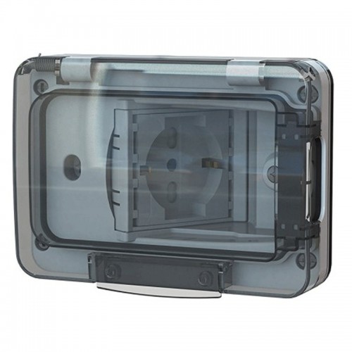 4Box WIDE IP55 RAL7035 Schuko-Steckdose mit Schuko und bivalent 4B.W.RAL.015 4Box WIDE IP55 RAL7035 Schuko-Steckdose mit Schuko und bivalent 4B.W.RAL.015
