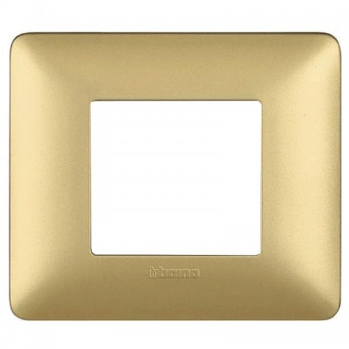 Bticino Matix Abdeckrahmen 2 Module Farbe Gold AM4802MGL Bticino Matix Abdeckrahmen 2 Module Farbe Gold AM4802MGL