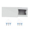 4Box 4 Module Versenkbare Steckdose verschiebbar mit universeller Steckdose weiß 4B.04.H21 4Box 4 Module Versenkbare Steckdose verschiebbar mit universeller Steckdose weiß 4B.04.H21