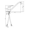 Nobili HOF Spültischbatterie mit niedrigem Auslauf HF122113/60CR Nobili HOF Spültischbatterie mit niedrigem Auslauf HF122113/60CR