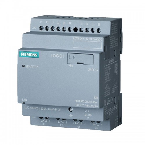 Siemens LOGO! 24RCEO 8DI/4DO 400 Blöcke 6ED10522HB080BA1 Siemens LOGO! 24RCEO 8DI/4DO 400 Blöcke 6ED10522HB080BA1