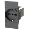 Bticino Living Now Zweipolige und Schuko-Steckdose mit USB 3.0A 4B.KG.P40.USB Bticino Living Now Zweipolige und Schuko-Steckdose mit USB 3.0A 4B.KG.P40.USB