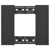 Bticino Living Now Platte, 3 Module, Farbe: Schwarz KA4802KG Bticino Living Now Platte, 3 Module, Farbe: Schwarz KA4802KG
