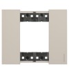 Bticino Living Now Platte, 2 Module, Farbe: Sand KA4802KM Bticino Living Now Platte, 2 Module, Farbe: Sand KA4802KM