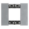 Bticino Living Now Platte 2 Module Farbe Moon KA4802NW Bticino Living Now Platte 2 Module Farbe Moon KA4802NW
