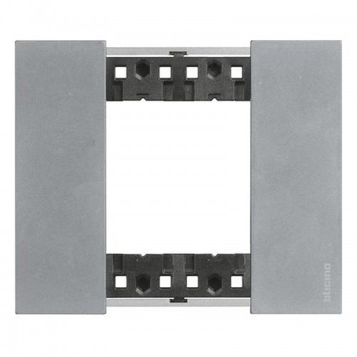 Bticino Living Now Platte 2 Module Farbe Moon KA4802NW Bticino Living Now Platte 2 Module Farbe Moon KA4802NW