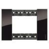Bticino Platte Living Now 3 Module Farbe: Nacht KA4803DG Bticino Platte Living Now 3 Module Farbe: Nacht KA4803DG