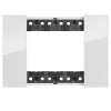 Bticino Platte Living Now 3 Module Farbe: Eis KA4803DW Bticino Platte Living Now 3 Module Farbe: Eis KA4803DW