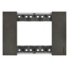 Bticino Living Now Platte, 3 Module, Farbe: Space KA4803NG Bticino Living Now Platte, 3 Module, Farbe: Space KA4803NG
