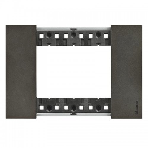 Bticino Living Now Platte, 3 Module, Farbe: Space KA4803NG Bticino Living Now Platte, 3 Module, Farbe: Space KA4803NG