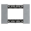 Bticino Living Now Platte, 3 Module, Farbe: Moon KA4803NW Bticino Living Now Platte, 3 Module, Farbe: Moon KA4803NW