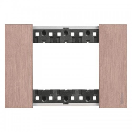 Bticino Living Now Platte, 3 Module, Farbe: Kupfer KA4803ZM Bticino Living Now Platte, 3 Module, Farbe: Kupfer KA4803ZM