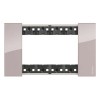 Bticino Platte Living Now 4 Module hellfarbig KA4804DM Bticino Platte Living Now 4 Module hellfarbig KA4804DM