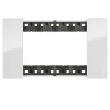 Bticino Platte Living Now 4 Module Farbe: Eis KA4804DW Bticino Platte Living Now 4 Module Farbe: Eis KA4804DW