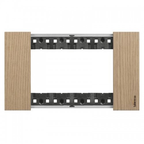 Bticino Living Now Platte, 4 Module, Farbe: Eiche KA4804LM Bticino Living Now Platte, 4 Module, Farbe: Eiche KA4804LM