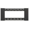 Bticino Platte Living Now 6 Module Farbe: schwarz KA4806KG Bticino Platte Living Now 6 Module Farbe: schwarz KA4806KG