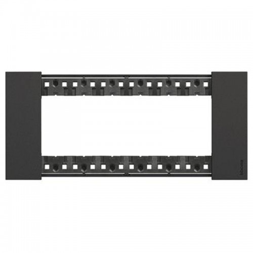 Bticino Platte Living Now 6 Module Farbe: schwarz KA4806KG Bticino Platte Living Now 6 Module Farbe: schwarz KA4806KG