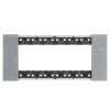 Bticino Platte Living Now 6 Module Farbe: Moon KA4806NW Bticino Platte Living Now 6 Module Farbe: Moon KA4806NW