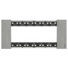 Bticino Platte Living Now 6 Module Farbe: Stahl KA4806ZG Bticino Platte Living Now 6 Module Farbe: Stahl KA4806ZG