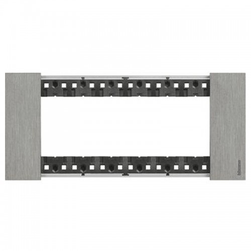 Bticino Platte Living Now 6 Module Farbe: Stahl KA4806ZG Bticino Platte Living Now 6 Module Farbe: Stahl KA4806ZG