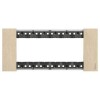 Bticino Platte Living Now 6 Module Farbe: Gold KA4806ZW Bticino Platte Living Now 6 Module Farbe: Gold KA4806ZW