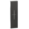 Abdeckung Bticino Living Now mit STOP-symbol 1M schwarz KG06MH Abdeckung Bticino Living Now mit STOP-symbol 1M schwarz KG06MH