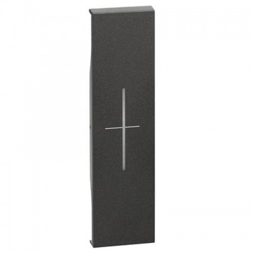 Abdeckung Bticino Living Now mit STOP-symbol 1M schwarz KG06MH Abdeckung Bticino Living Now mit STOP-symbol 1M schwarz KG06MH