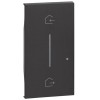 Bticino Living Now beleuchtbare Abdeckung, Symbol: ENTRA&ESCI Wireless, Schwarz KG40M2 Bticino Living Now beleuchtbare Abdeckung, Symbol: ENTRA&ESCI Wireless, Schwarz KG40M2
