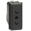 Bticino Sockel Living Now 2P+T 10A 250V Schwarz KG4113 Bticino Sockel Living Now 2P+T 10A 250V Schwarz KG4113