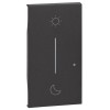 Bticino Living Now beleuchtbare Abdeckung, Symbol: NOTTE&GIORNO Wireless Schwarz KG41M2 Bticino Living Now beleuchtbare Abdeckung, Symbol: NOTTE&GIORNO Wireless Schwarz KG41M2