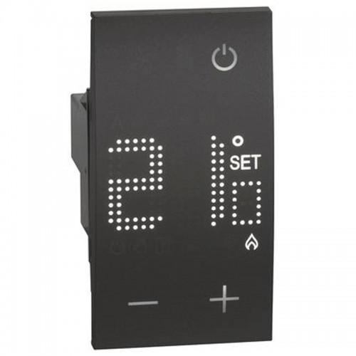 Elektronischer Raumthermostat Bticino Living Now 230V Schwarz KG4441 Elektronischer Raumthermostat Bticino Living Now 230V Schwarz KG4441