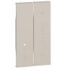 Bticino Living Now Cover für Dimmer, 2 Module, sand KM19 Bticino Living Now Cover für Dimmer, 2 Module, sand KM19