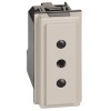 Bticino Sockel Living Now 2P+T 10A 250V Farbe: Sand KM4113 Bticino Sockel Living Now 2P+T 10A 250V Farbe: Sand KM4113