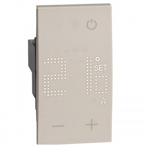Elektronischer Raumthermostat Bticino Living Now 230V sand KM4441 Elektronischer Raumthermostat Bticino Living Now 230V sand KM4441