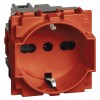 Bticino schuko Buchse Living Now 10/16A rot KR4140A16 Bticino schuko Buchse Living Now 10/16A rot KR4140A16