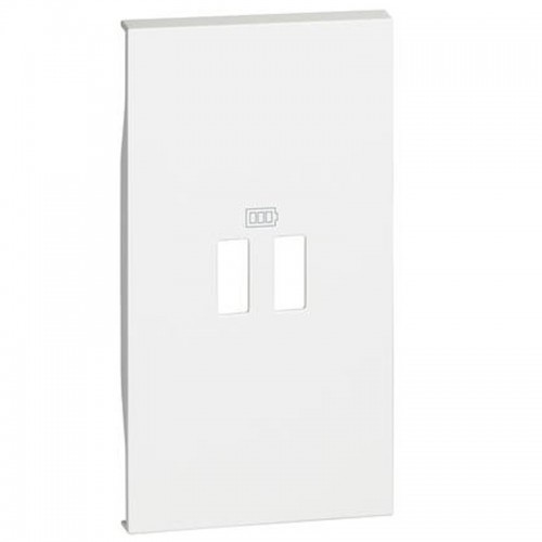 Bticino Living Now Cover für USB-Ladegerät 2 Modul, weiß, KM12C Bticino Living Now Cover für USB-Ladegerät 2 Modul, weiß, KM12C