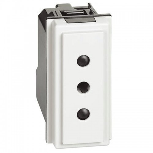 Bticino Steckdose Living Now 2P+T 10A 250V Farbe: weiß KW4113 Bticino Steckdose Living Now 2P+T 10A 250V Farbe: weiß KW4113