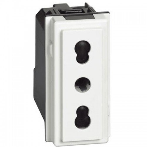 Bticino Living Now Zweipolige Steckdose 2P+T 10/16A weiß KW4180 Bticino Living Now Zweipolige Steckdose 2P+T 10/16A weiß KW4180