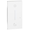 Bticino Living Now beleuchtbare Abdeckung, Symbol: NOTTE&GIORNO Wireless Weiß KW41M2 Bticino Living Now beleuchtbare Abdeckung, Symbol: NOTTE&GIORNO Wireless Weiß KW41M2