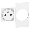Cover + Bticino Top Living Now für französische/belgische Standardsteckdose FLAT KW55F Cover + Bticino Top Living Now für französische/belgische Standardsteckdose FLAT KW55F