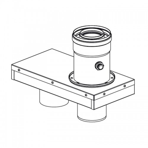 Rinnai Abgasadapter Durchmesser 80/80 auf 60/100 FOT-KS080-008 Rinnai Abgasadapter Durchmesser 80/80 auf 60/100 FOT-KS080-008