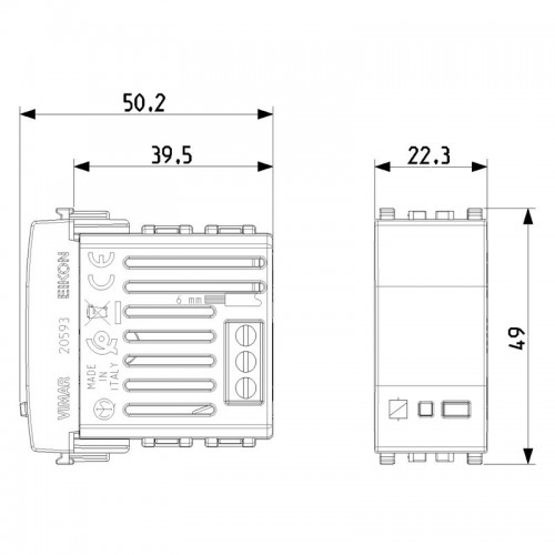 Vimar Eikon IoT verbundener Stellantrieb für 16A Steckdosen Grau 20593 Vimar Eikon IoT verbundener Stellantrieb für 16A Steckdosen Grau 20593