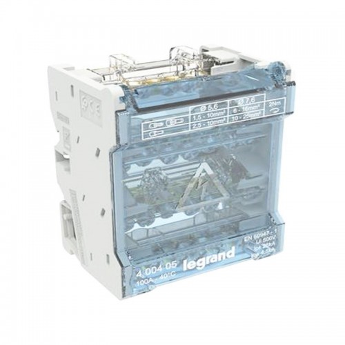 Bticino 100A Reihenklemme 4 Pole 7 Löcher 4 Module 400405 Bticino 100A Reihenklemme 4 Pole 7 Löcher 4 Module 400405