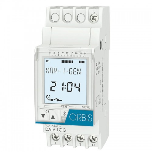 Orbis DATA digitale Zeitschaltuhr 2 Module OB174012 Orbis DATA digitale Zeitschaltuhr 2 Module OB174012