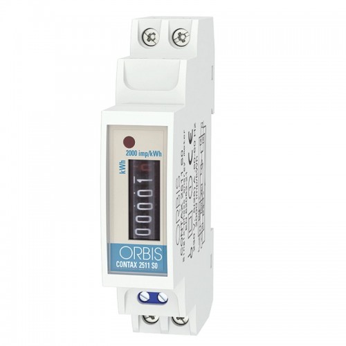 Orbis CONTAX 2511 Stromzähler 25A einphasig 1 Modul OB701000 Orbis CONTAX 2511 Stromzähler 25A einphasig 1 Modul OB701000